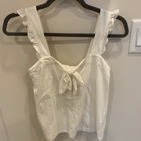 NWT jcrew ruffle trim tank top - Picture 4 of 7